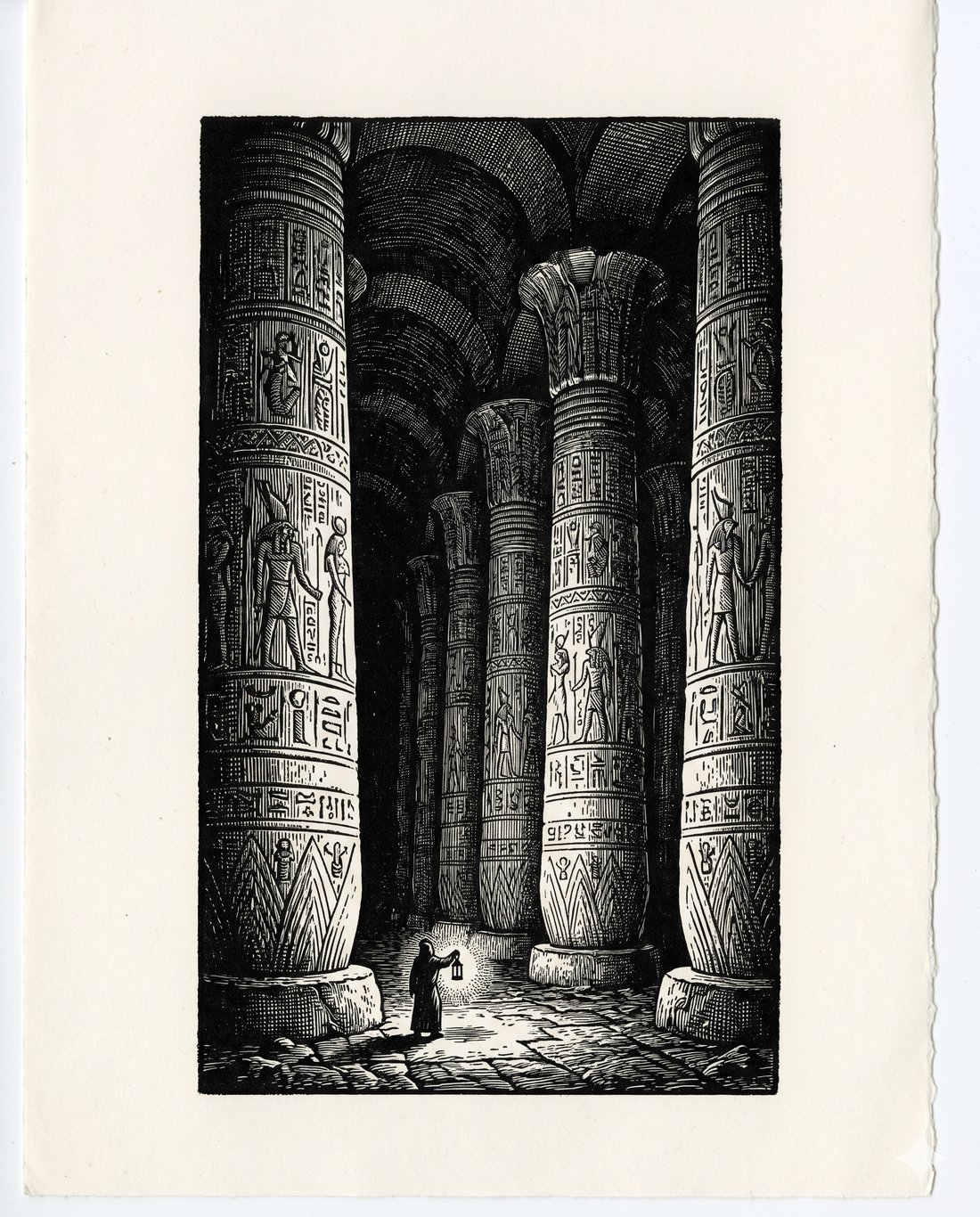 Grabado: las ruinas